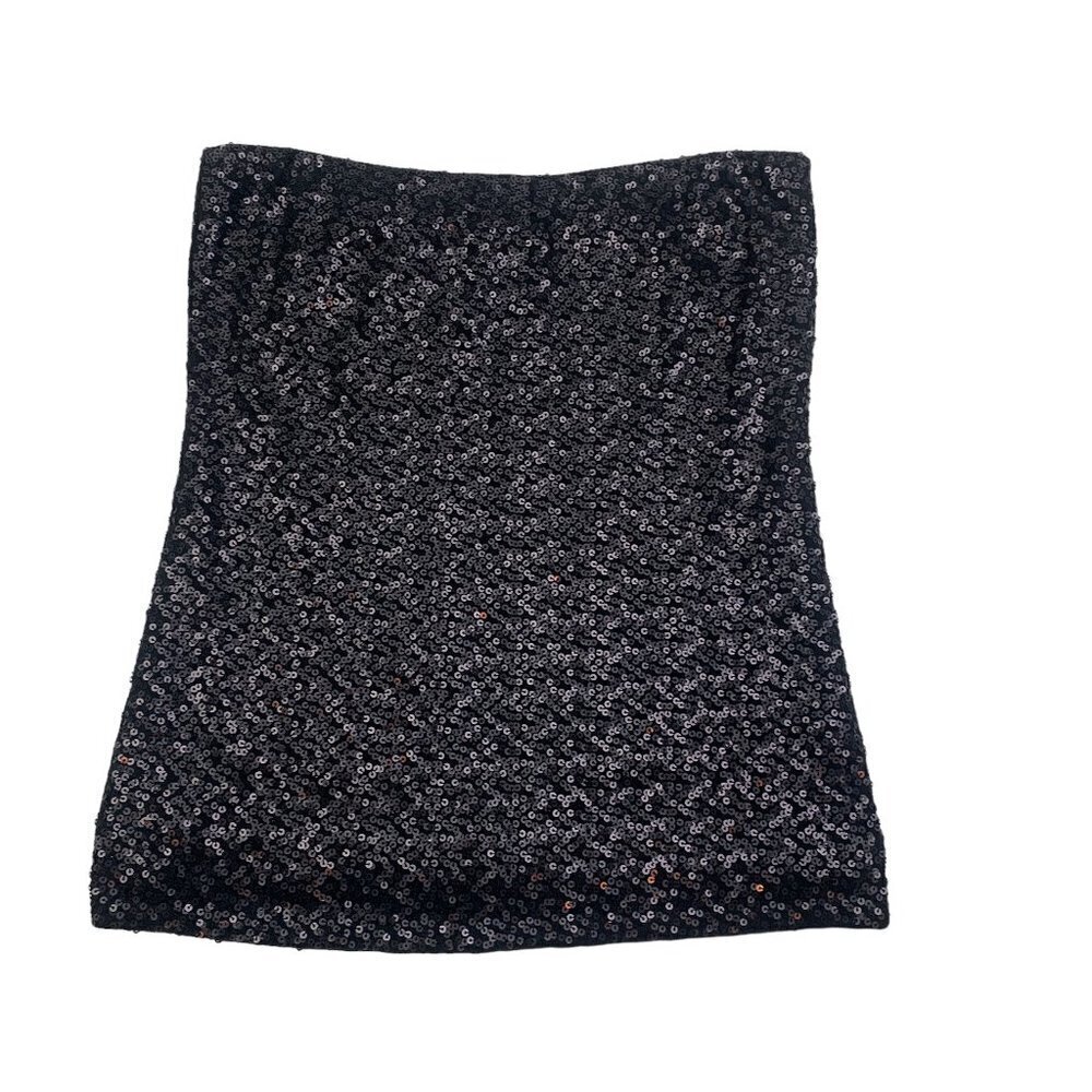 CAbi Black Sequin Tube Top